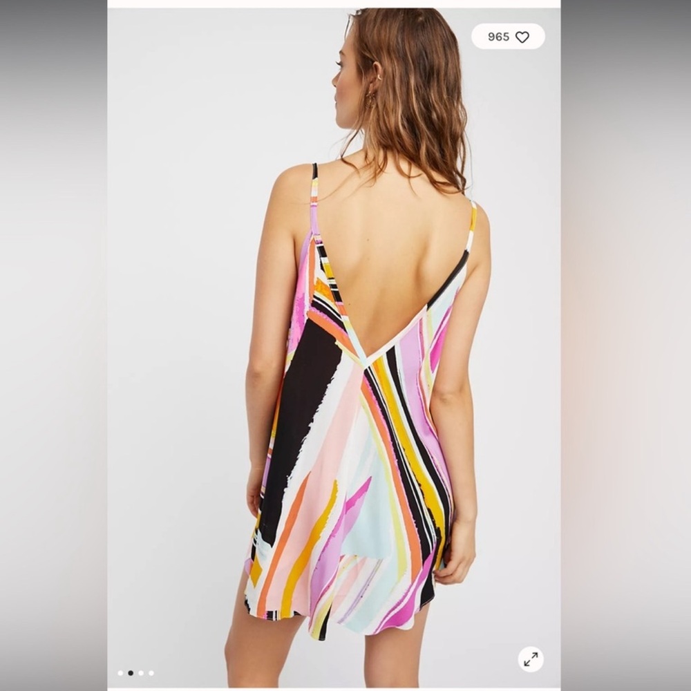 Free People Multicolor Stripe Slip Dress - Picture 2 of 11